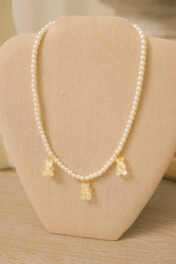 Bear Pearls Necklace