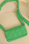 Puffer Crossbody Bag Green