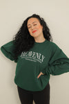 Heavenly Forest Green Crewneck Sweater